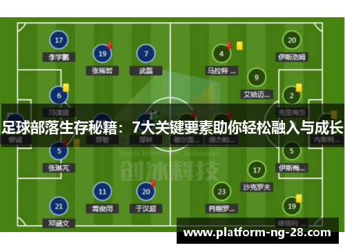 足球部落生存秘籍：7大关键要素助你轻松融入与成长